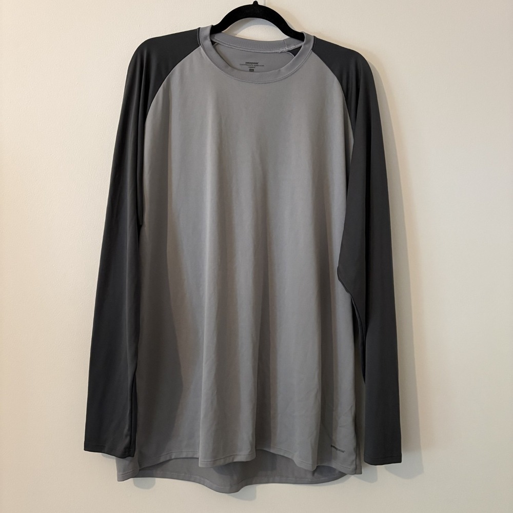 Vintage Patagonia Capilene Performance Base Layer Shirt Gray XXL Gorpcore USA